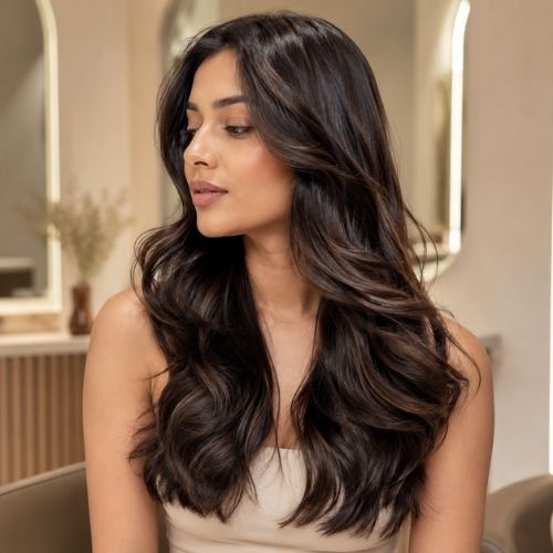 Natural wave Indian human hair texture